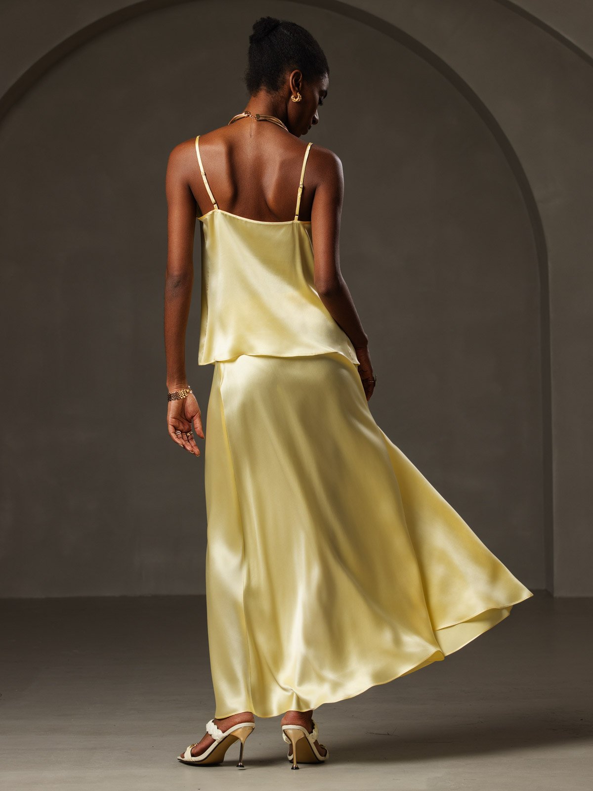 19Momme Silk Cowl Neck Camisoles