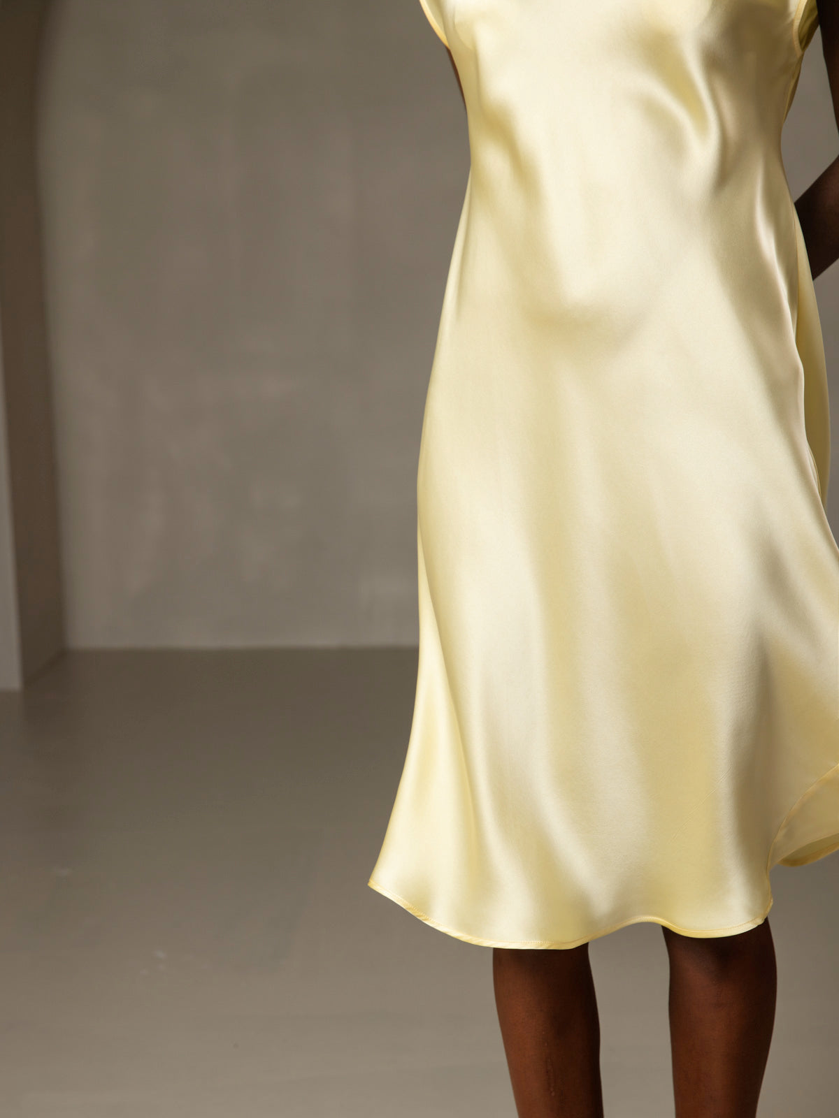 Pure Silk Cap Sleeve V-neck Nightdress