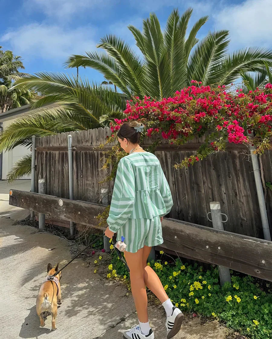 Grace | Summer Striped Two-Piece Set